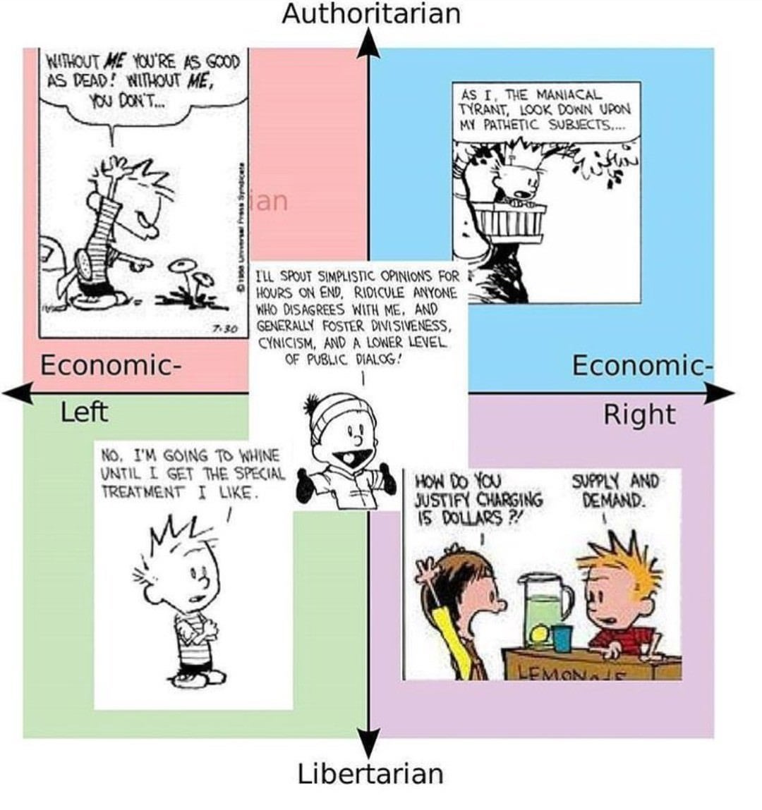 The Political Compass According to Calvin : r/calvinandhobbes