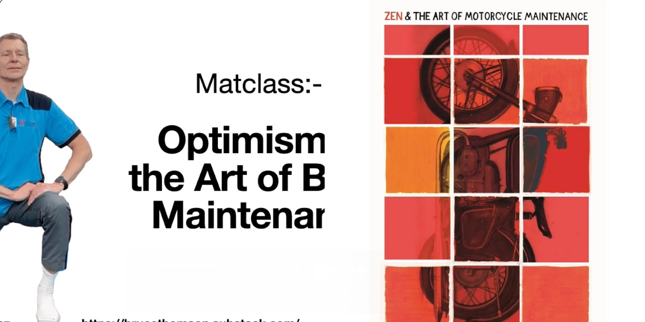 Mat class: optimism and the art of body maintenance