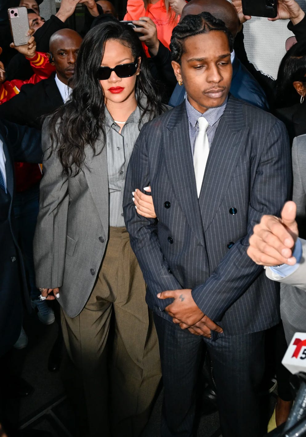 Rihanna et A$AP Rocky au terme de son procès - source image VOGUE france