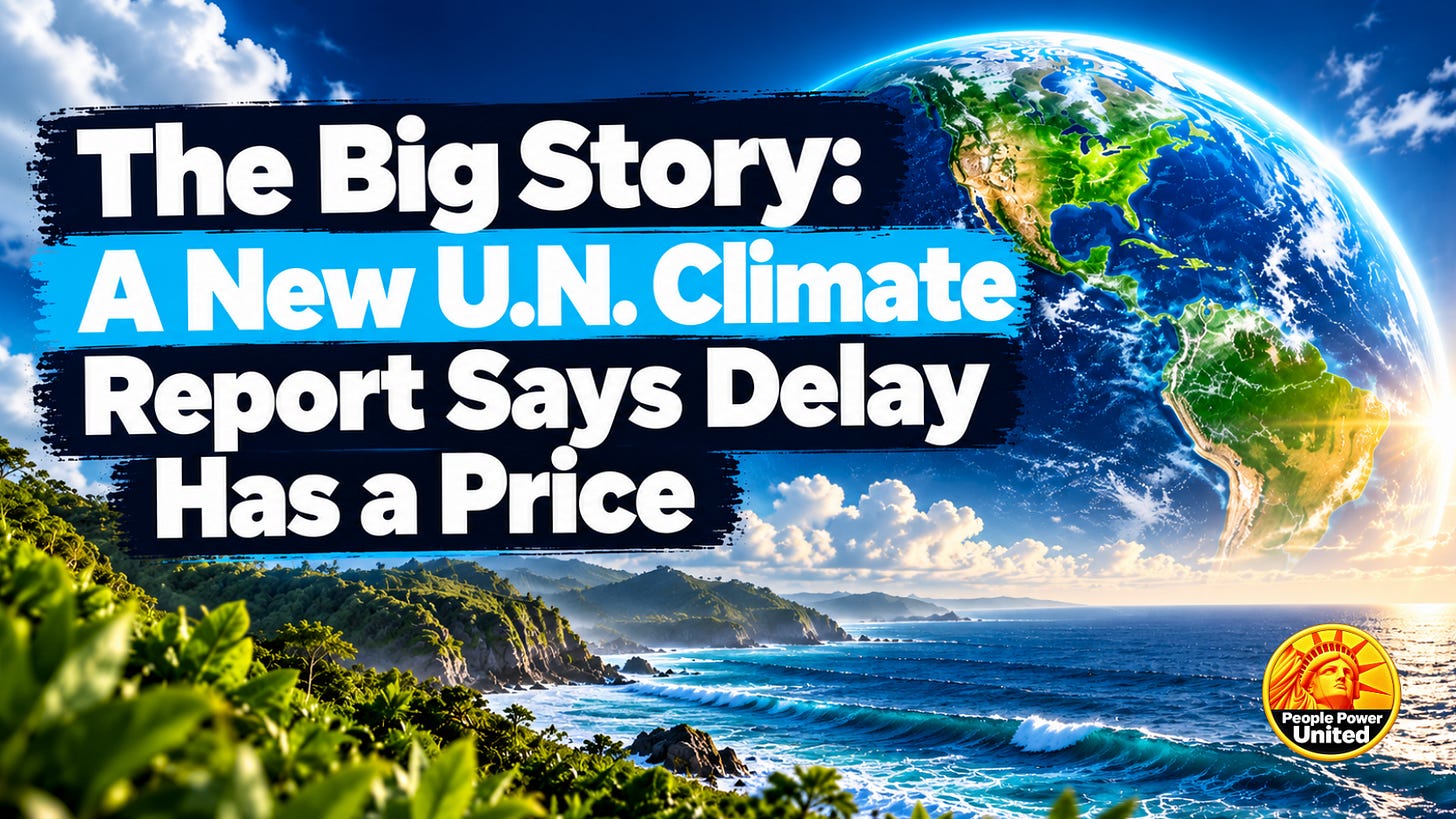 The Big Story: A New U.N. Climate Report Says Delay Has a Price.