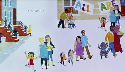 A page from All Are Welcome