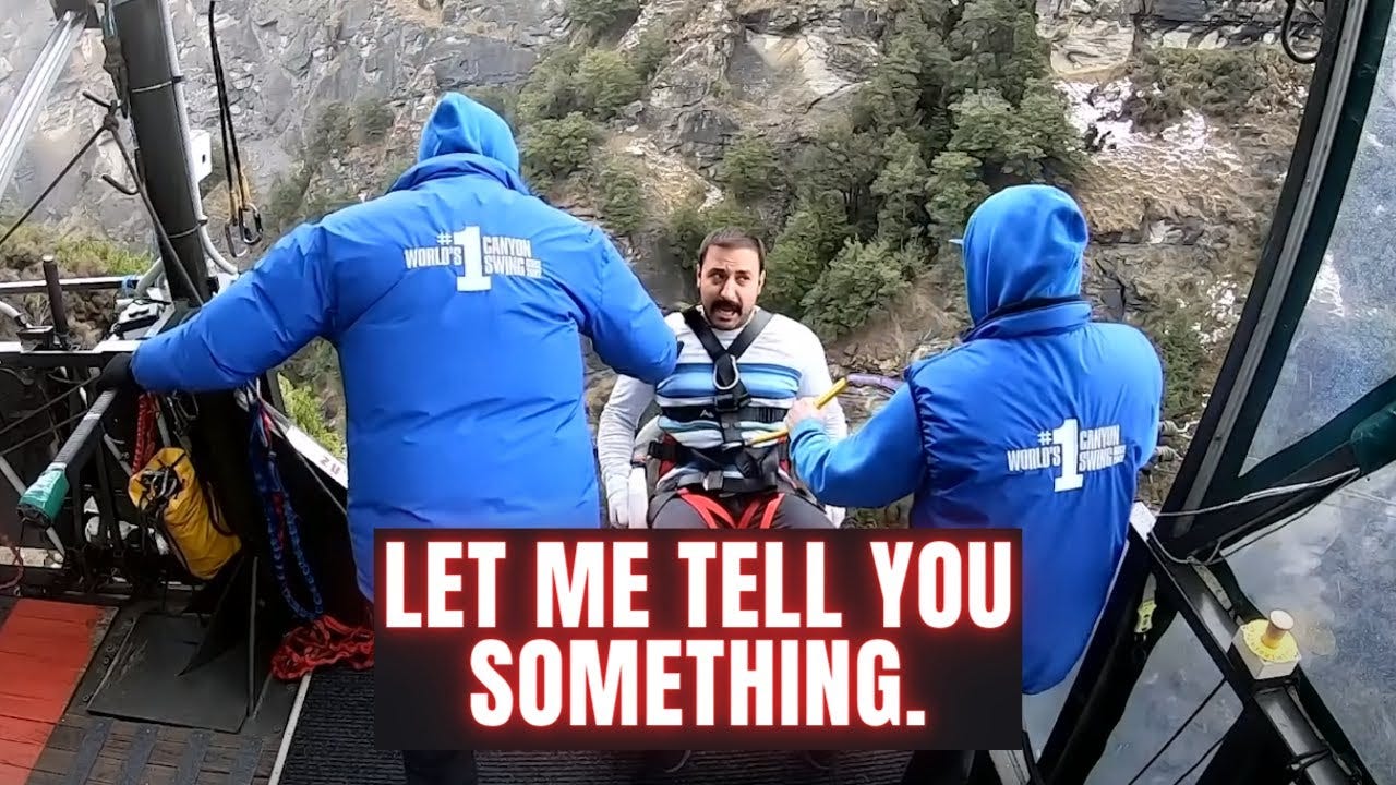 Bungee Jump Guy Freak Out - Let Me Tell You Something! - YouTube Bungee Jump Guy Freak Out - Let Me Tell You Something! - YouTube