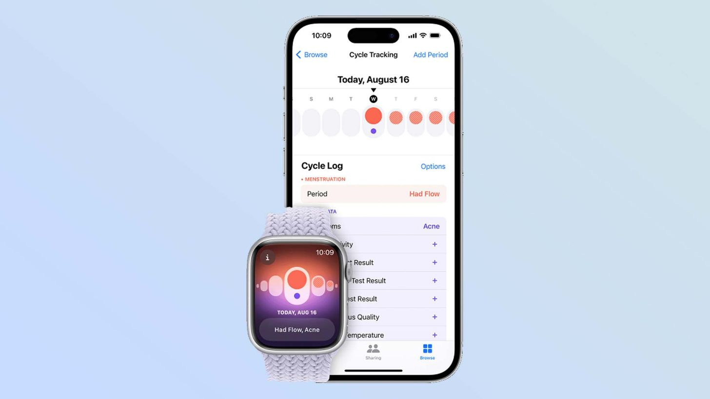 A woman reviewing menstrual cycle data on her smartphone, using digital health insights to better understand her body and training patterns. A woman reviewing menstrual cycle data on her smartphone, using digital health insights to better understand her body and training patterns.