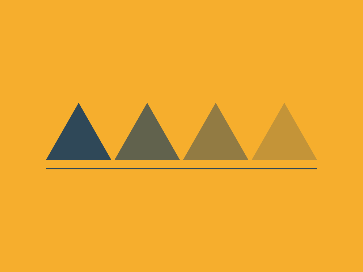 yellow background with blue gradiated triangles in the middle yellow background with blue gradiated triangles in the middle