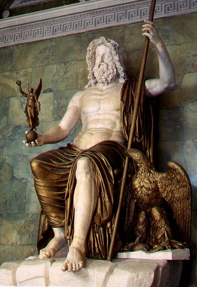 r/ArtefactPorn - Statue of Jupiter made from Marble and Bronze, Rome, 1st century A.D. [2071x3015]