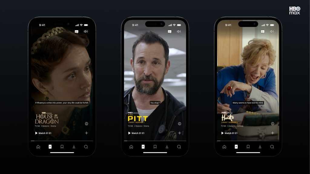 HBO Max vertical feed HBO Max vertical feed