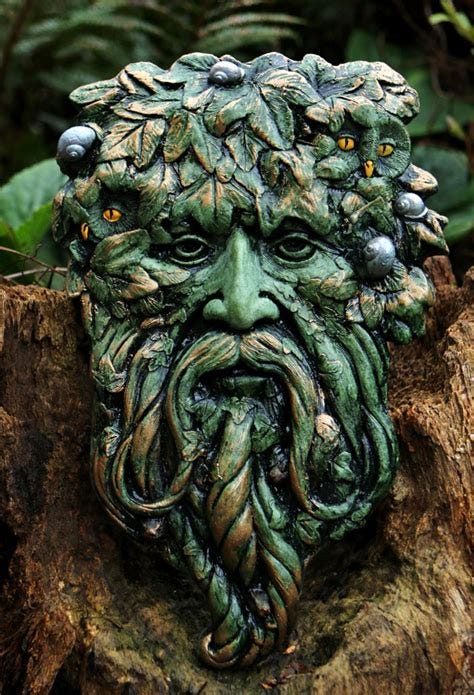 3. Gort Green Man - Forest Green Finish. - Spirit of the Green Man
