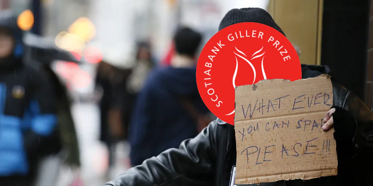 Giller Prize spotted panhandling for funding outside Parliament