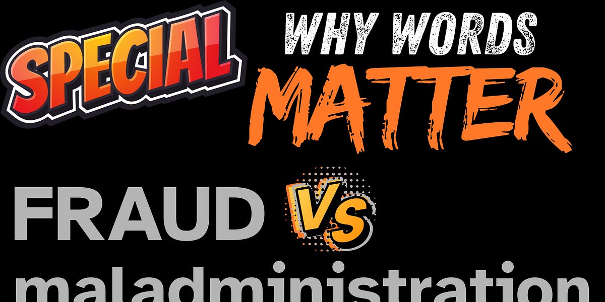 Why We Lose Election Cases and CAN ONE WORD MATTER?