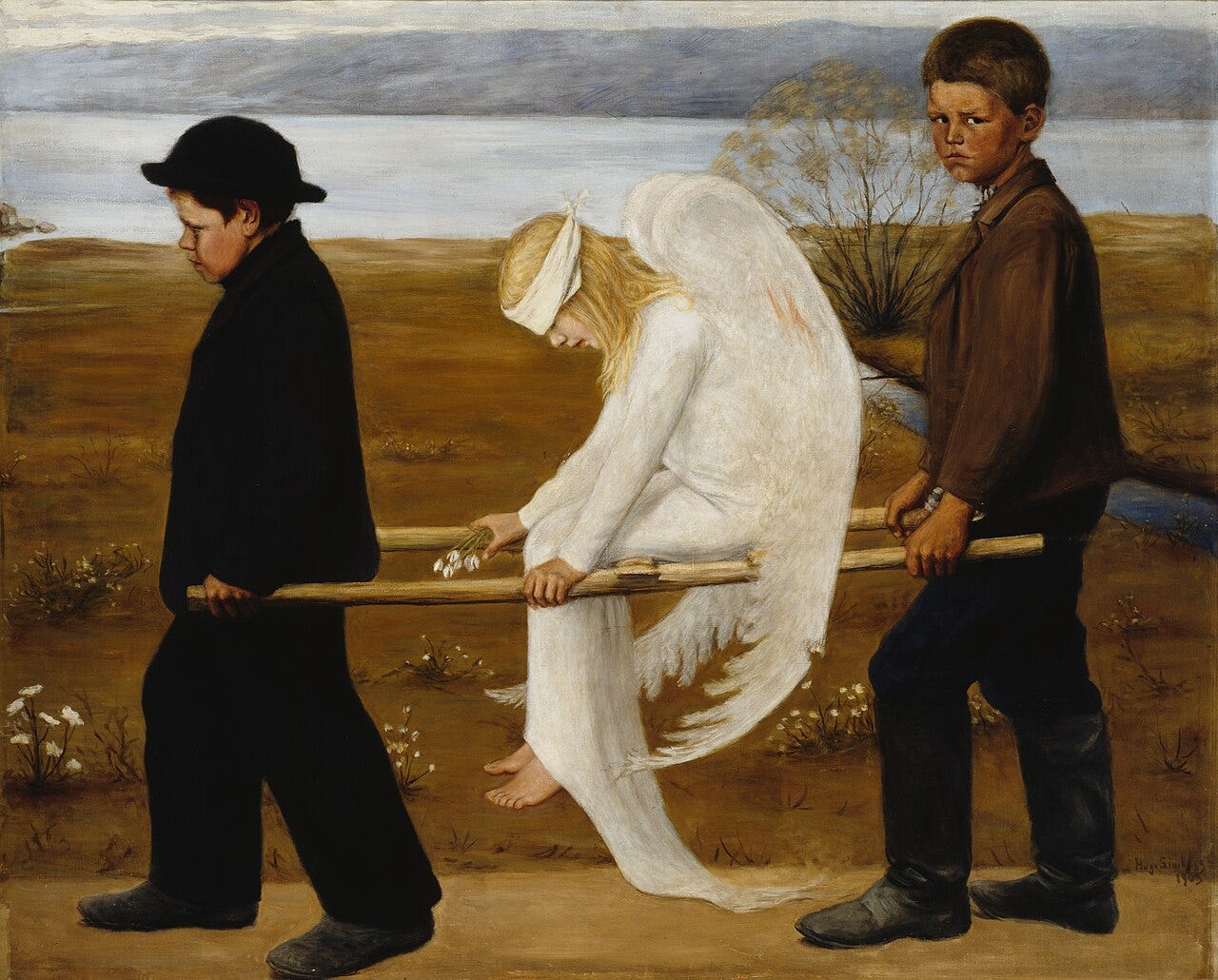 Hugo Simberg, The Wounded Angel, 1903 Hugo Simberg, The Wounded Angel, 1903