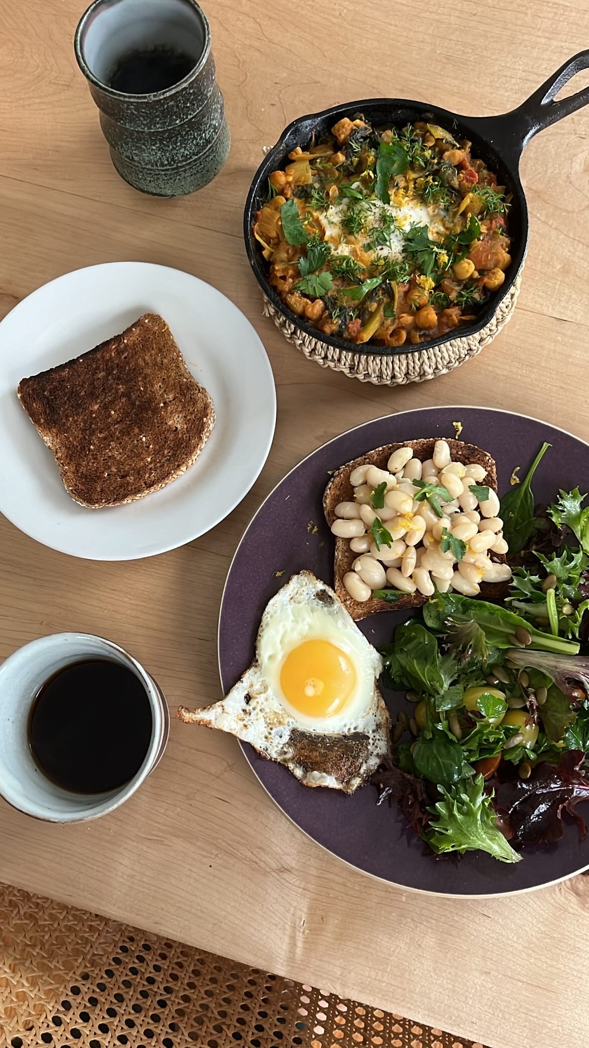 Breakfast food spread