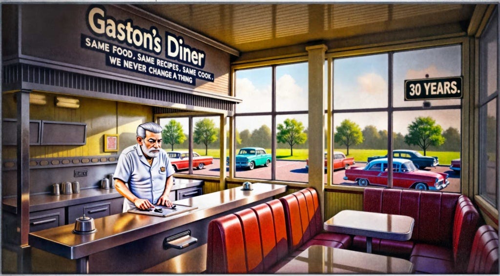 Gaston's Diner Famously Never Changes a Thing