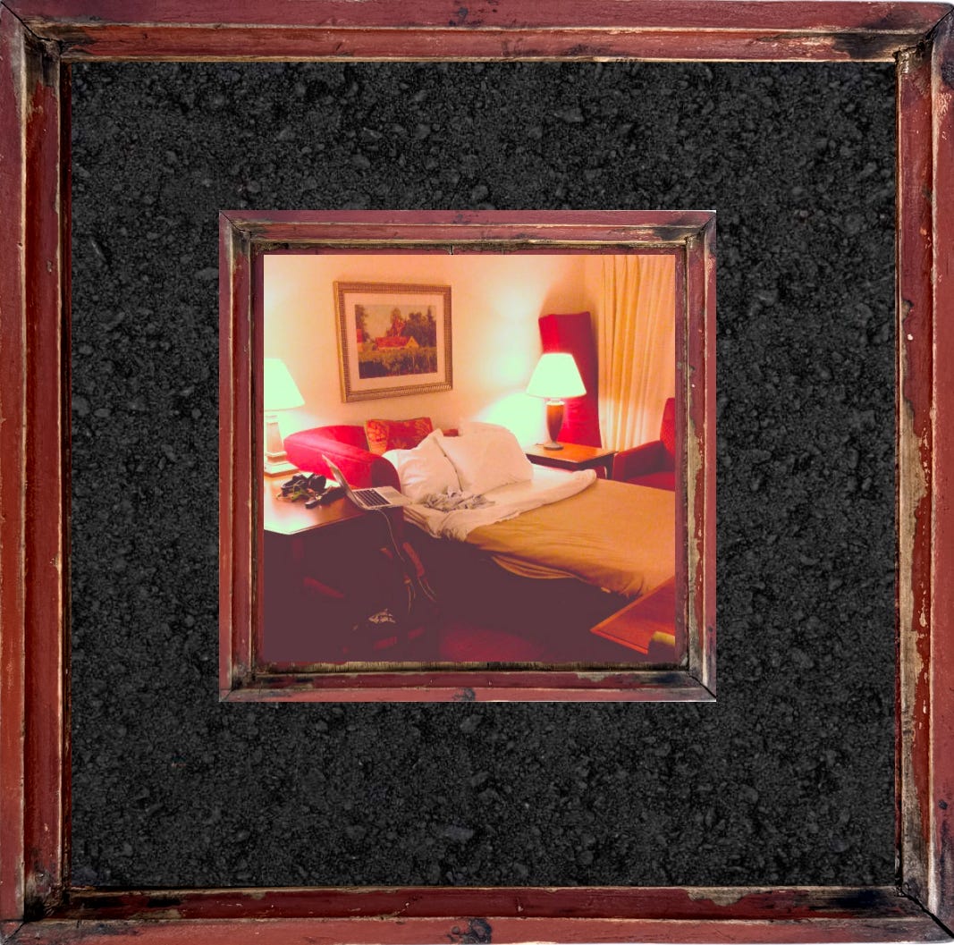 Vintage Hand-Carved Square Wood Tea Tray – Rust & Cinder