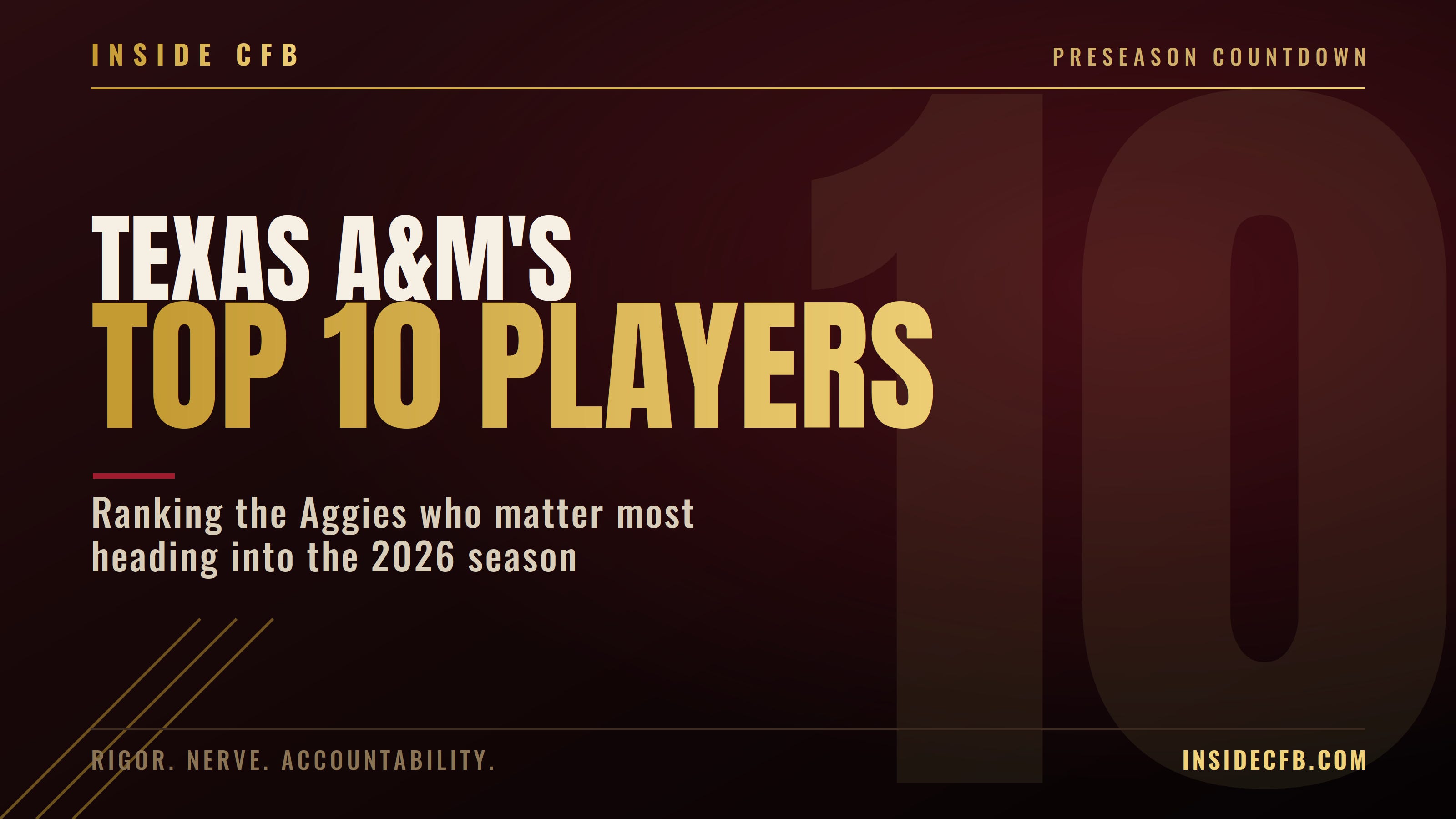 Texas A&M's Top 10 Players Heading Into 2026