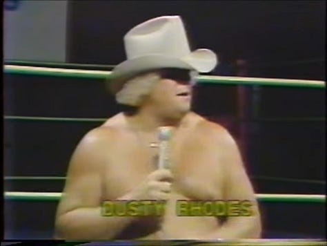 Mark Lewin, Austin Idol and Kevin Sullivan, Baron von Raschke, The Assassins, Dusty Rhodes, Ole Anderson