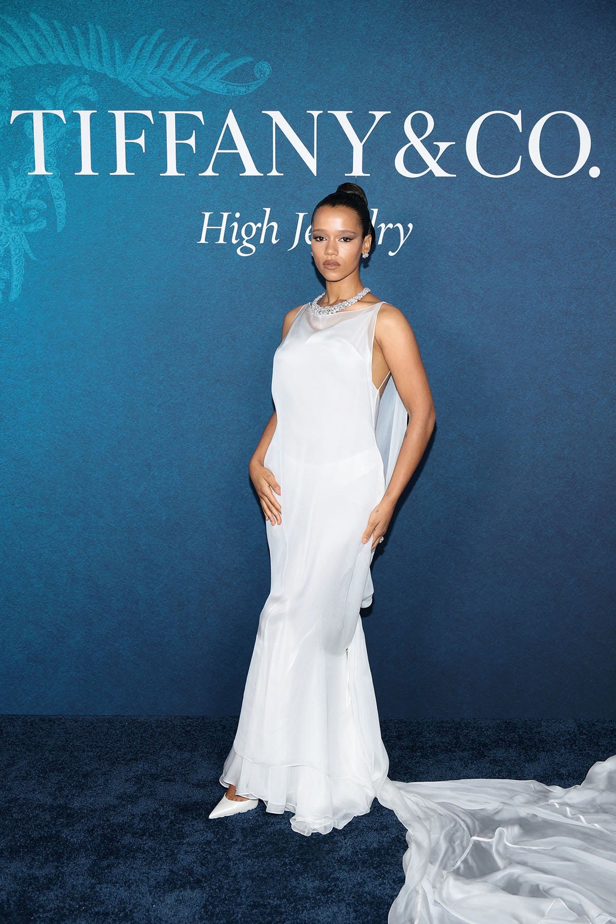 Taylor Russell Wore Conner Ives To Tiffany & Co.'s 2025 Blue Book: Sea of Wonder  Launch