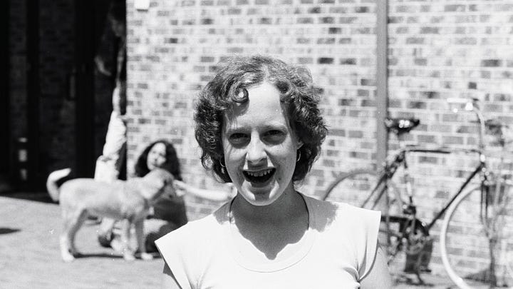 Susan as a college student, so many years ago!