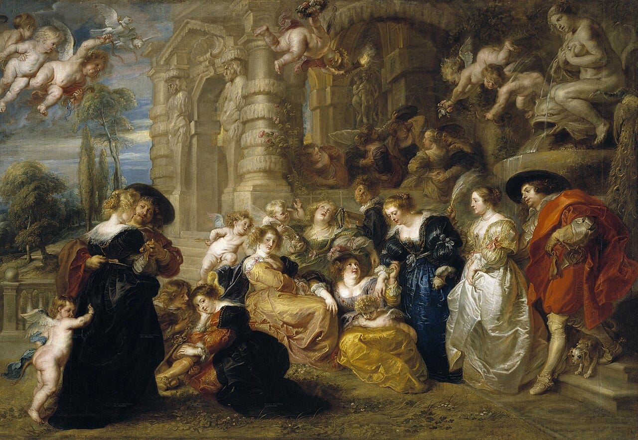 Peter Paul Rubens, The Garden of Love, about 1633 Peter Paul Rubens, The Garden of Love, about 1633