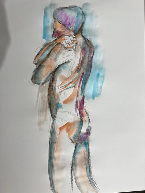 Figure drawing artwork