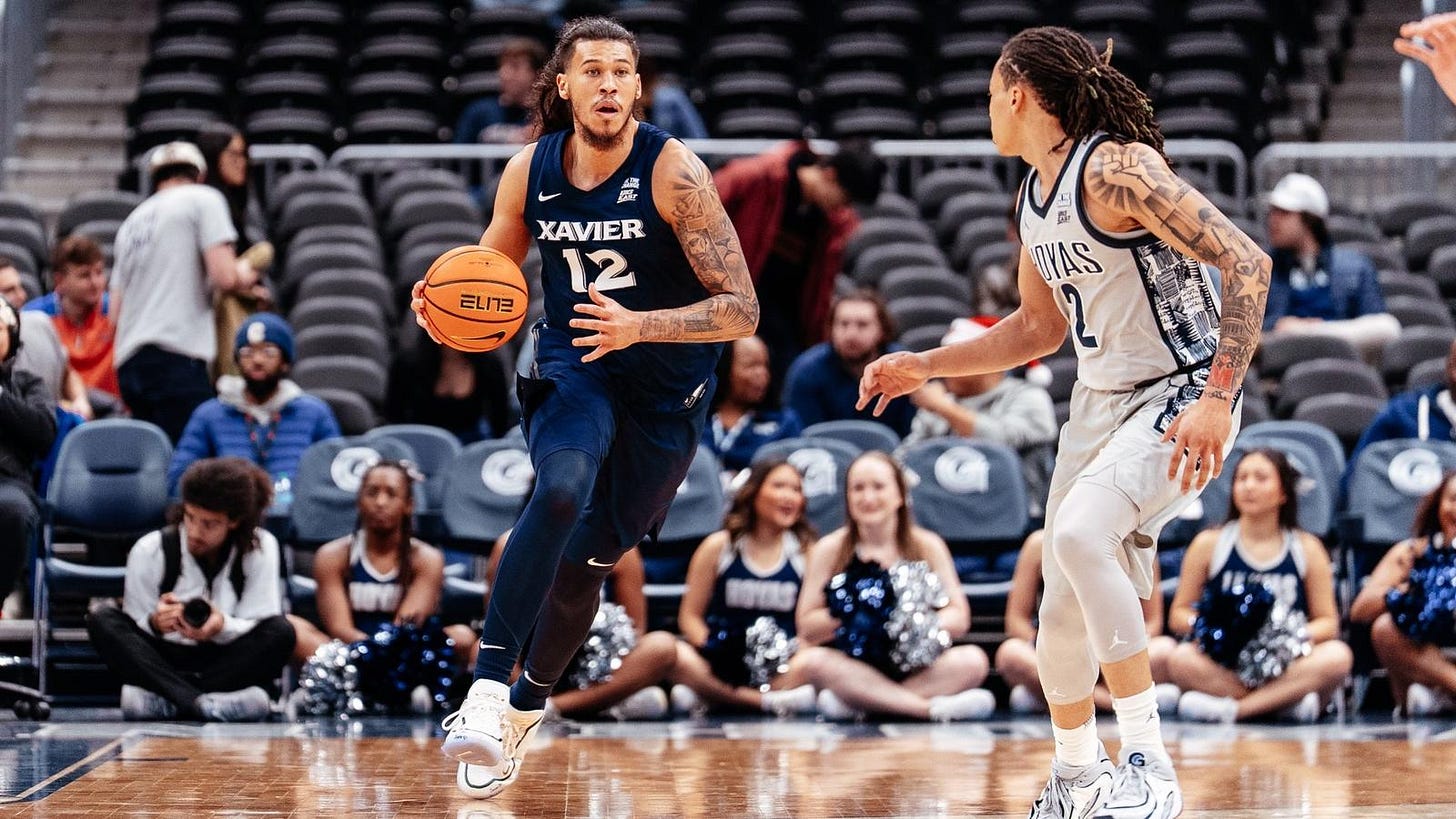 Tre Carroll's 22 Points Lead Xavier to 80-77 Win at Georgetown - Xavier ...