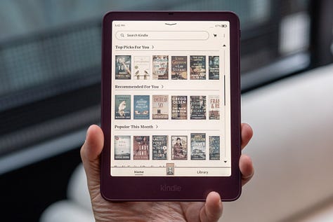 Amazon Kindle six-inch colorsoft paperwhite e-readers