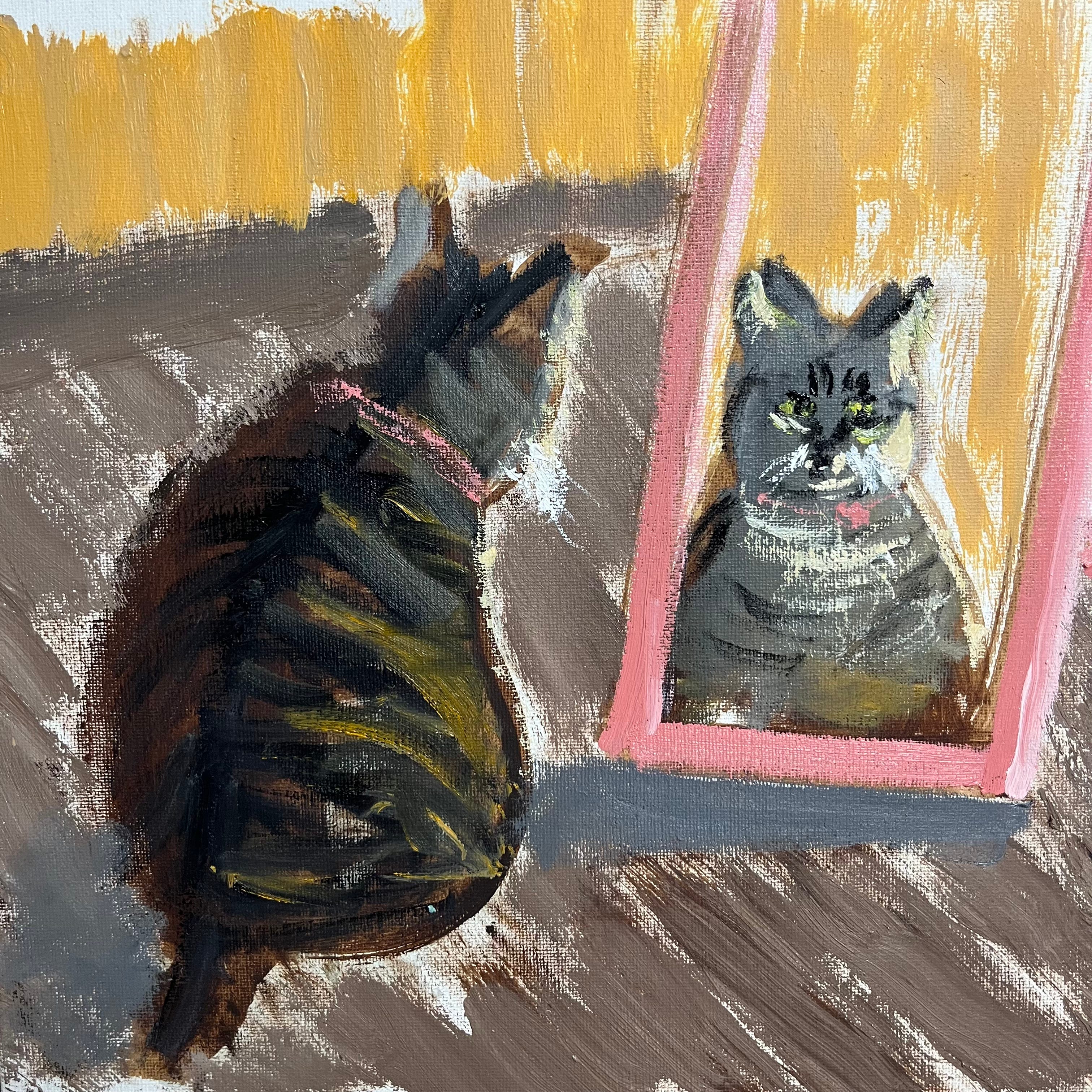 絵画 TANUKI_5 Rako reflects - Art by Patrick Sherriff