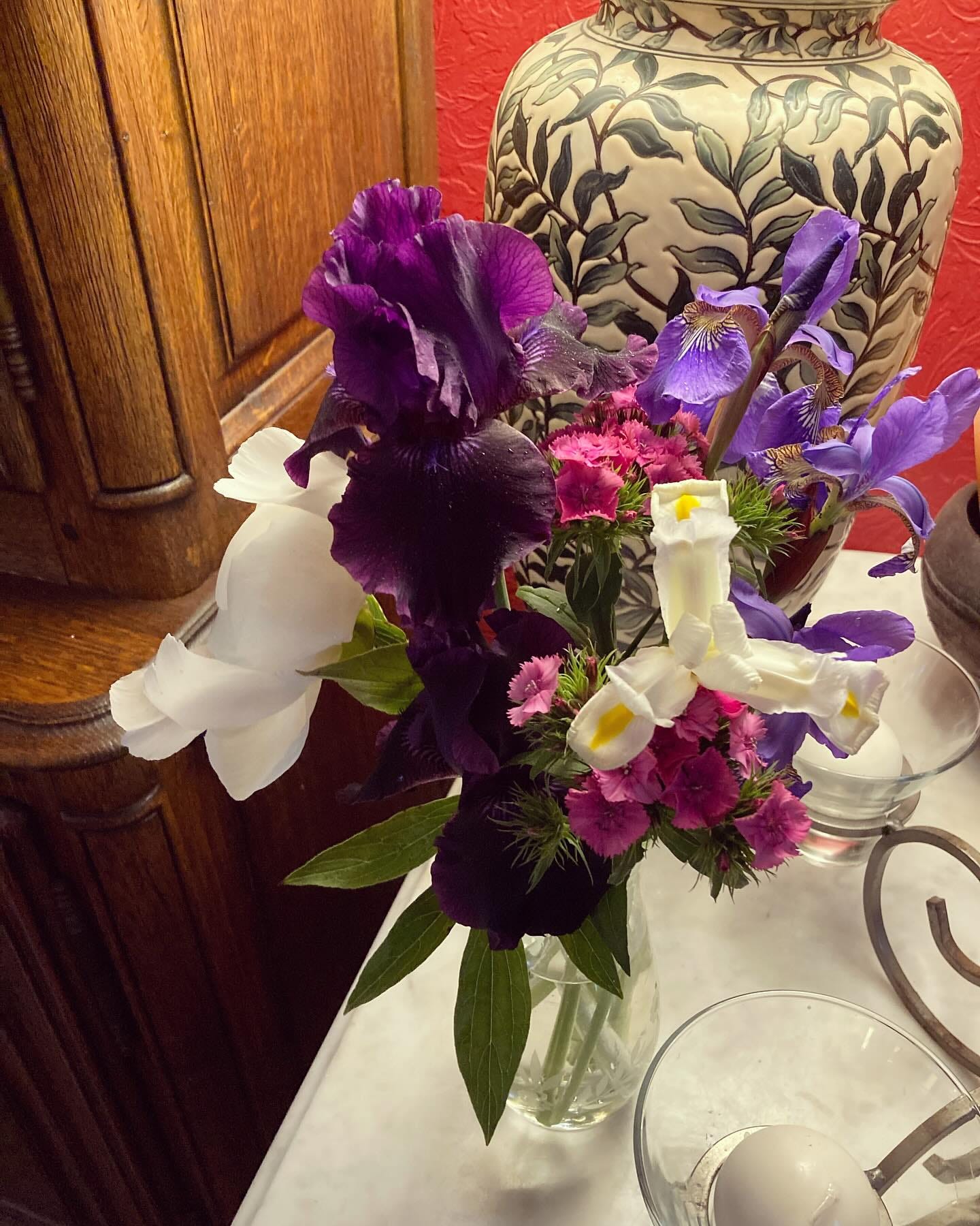 May be an image of prairie gentian and peony