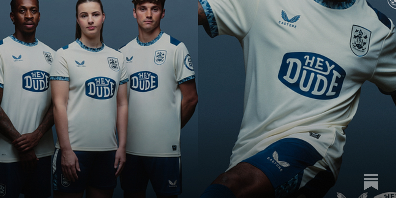 UMBRO Huddersfield Town Auswärtstrikot 21 22 The Terriers Away Shirt Fan Jersey, Größe:L