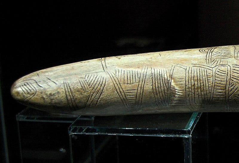 File:Engraving on a mammoth tusk, map, Gravettian, 076872x.jpg File:Engraving on a mammoth tusk, map, Gravettian, 076872x.jpg
