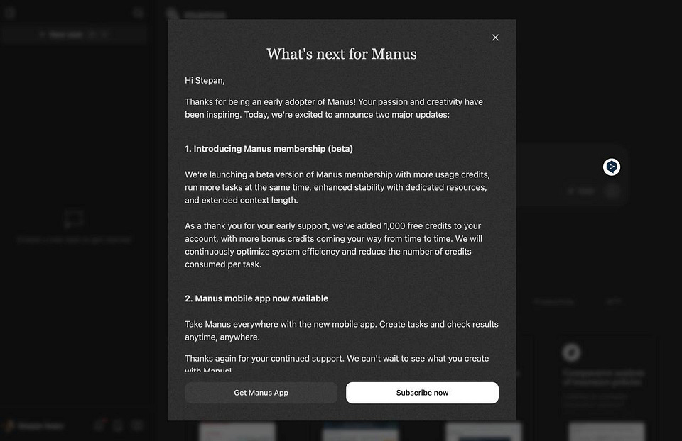 Newsletter artwork for “Manus Agent: Early Access Review”