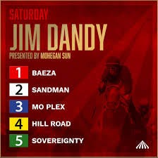 Who's your pick for the Grade 2 Jim Dandy presented by Mohegan Sun on  Saturday?!
