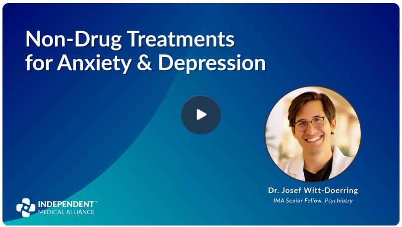 Non‑Drug Treatments for Depression and Anxiety.