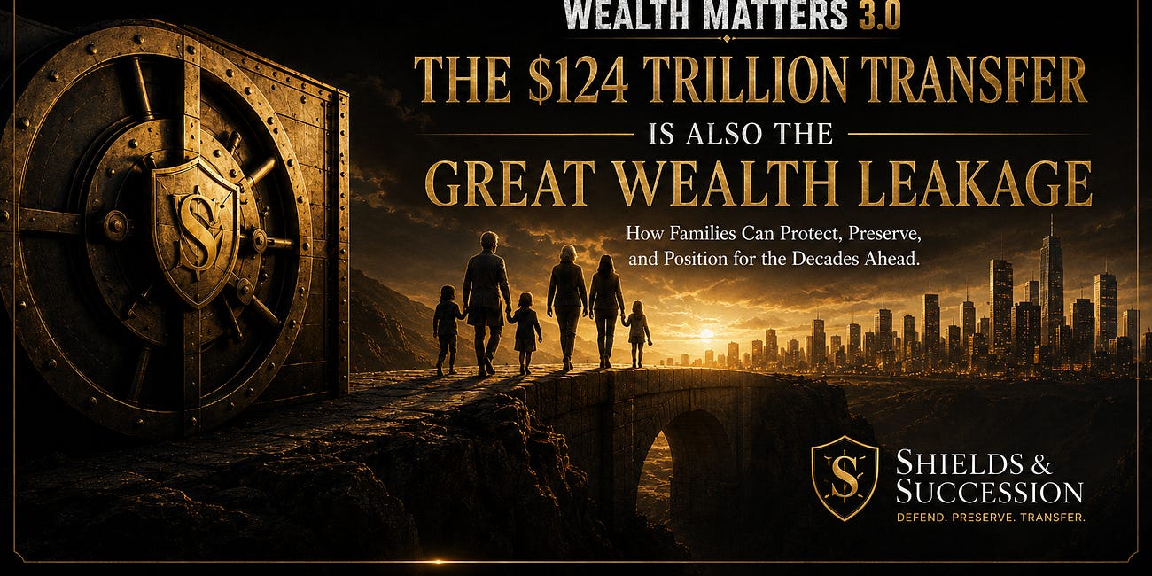 The $124 Trillion Wealth Transfer Will Create Winners, Losers, and Forced Sellers at Scale