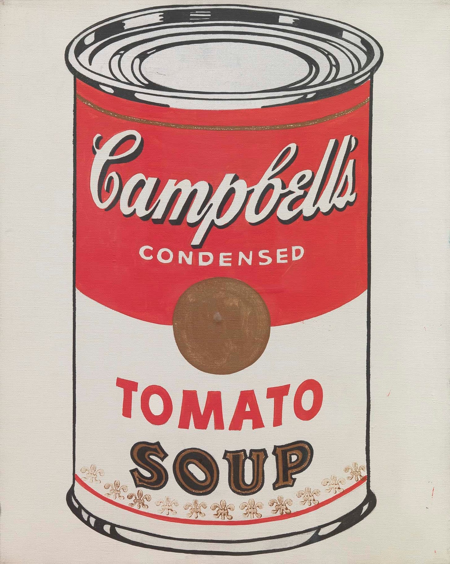 Andy Warhol, Campbell’s Soup, Tomato Soup, 1968, (Campbell soup can)