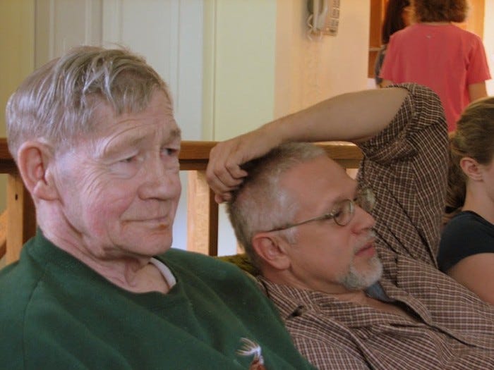Grandpa with a son