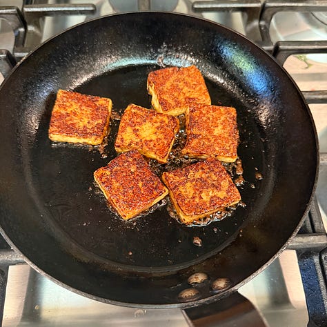 rose harissa tofu