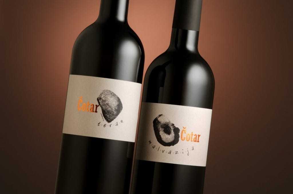 Cotar labels - photo courtesy Cotar