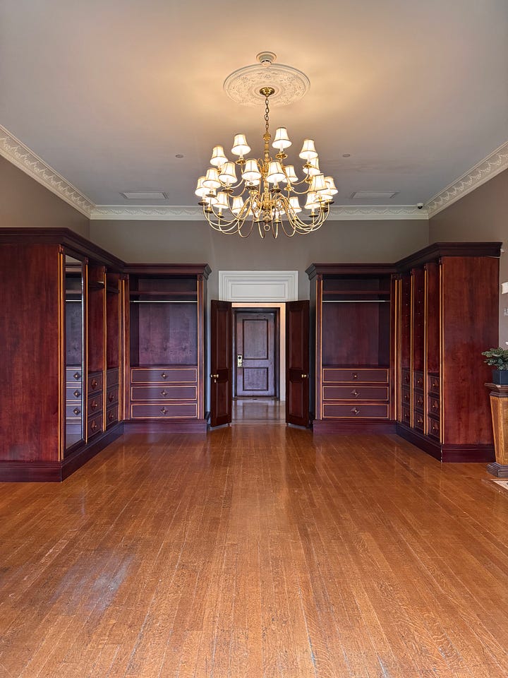 From top left to bottom right: The Oheka Castle bridal suite on the top floor where Taylor shot the "Blank Space" scene on the bed with her cat and heart cake; Kevin Jonas got married at Oheka and ... turned this room into a skate park (?) lol; an undisclosed movie starring Ryan Reynolds coming out here soon is in the process of filming a closet scene in this castle room right now; me :) walking through the gardens :) living my dream :) so happy :)