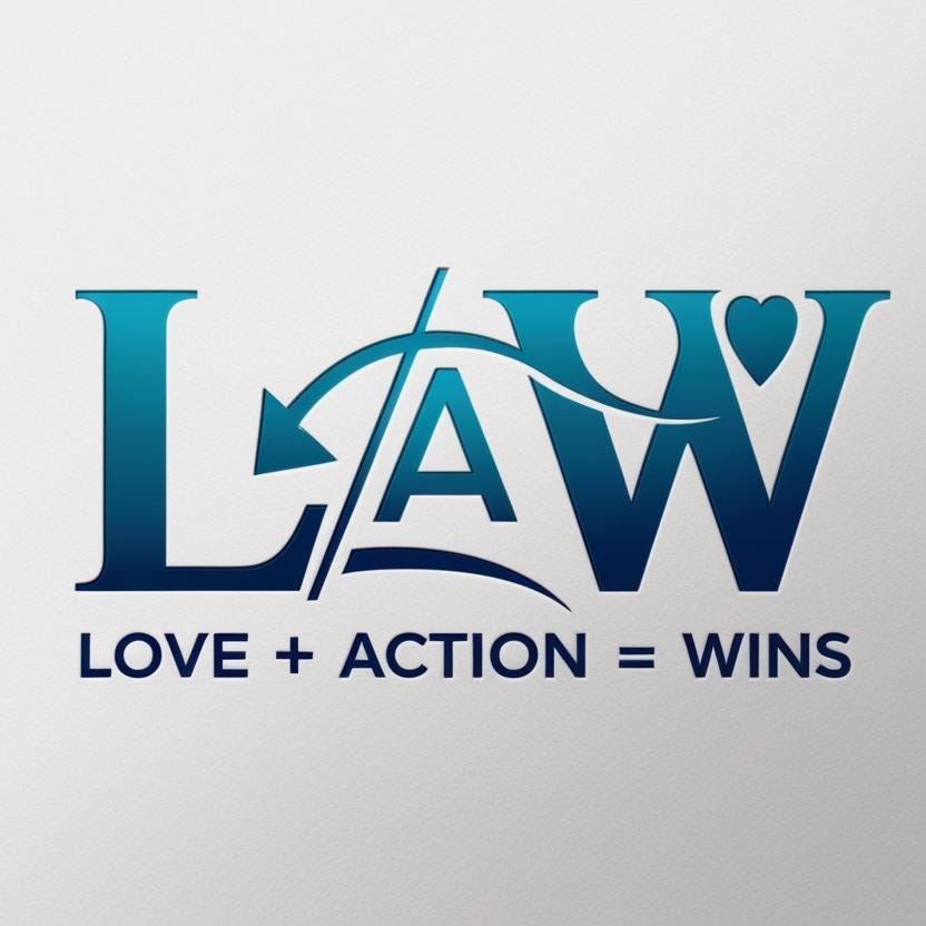 Love + Actions = Wins!            The LAW that sums them all