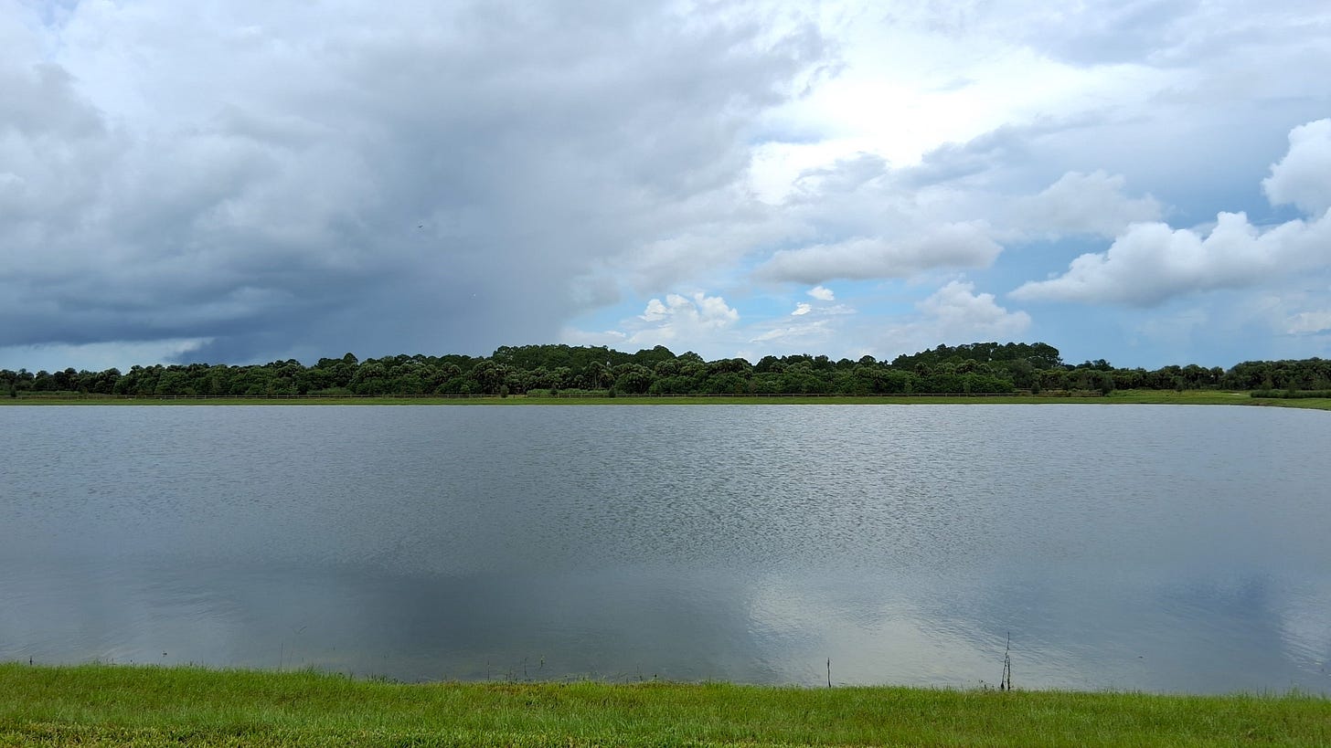 Lake at Malabar Springs development, Palm Bay, Florida