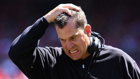 jim harbaugh makes his sophies choice jim harbaugh makes his sophies choice