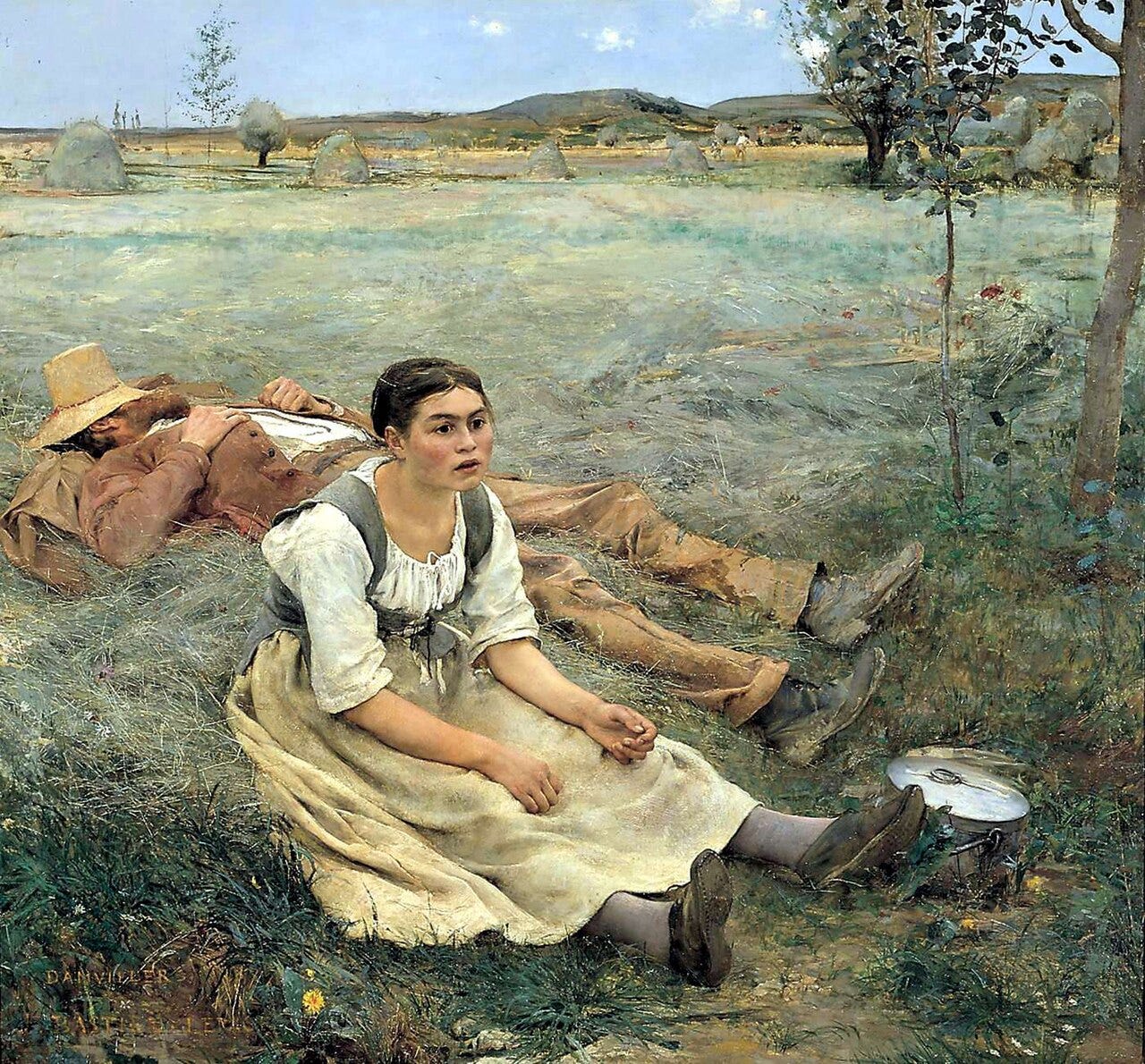 Jules Bastien Lepage, Haymaking, 1877 Jules Bastien Lepage, Haymaking, 1877