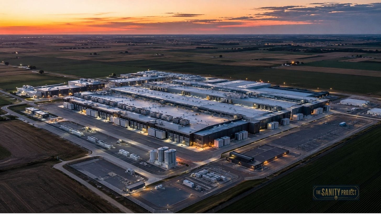 Landlocked data center campus representing most North American builds Landlocked data center campus representing most North American builds