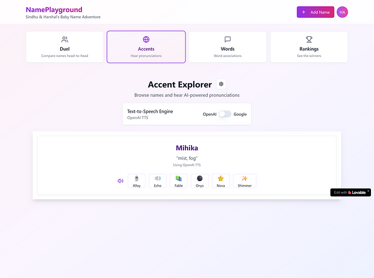 OpenAI TTS integration for alternative voice options. OpenAI TTS integration for alternative voice options.