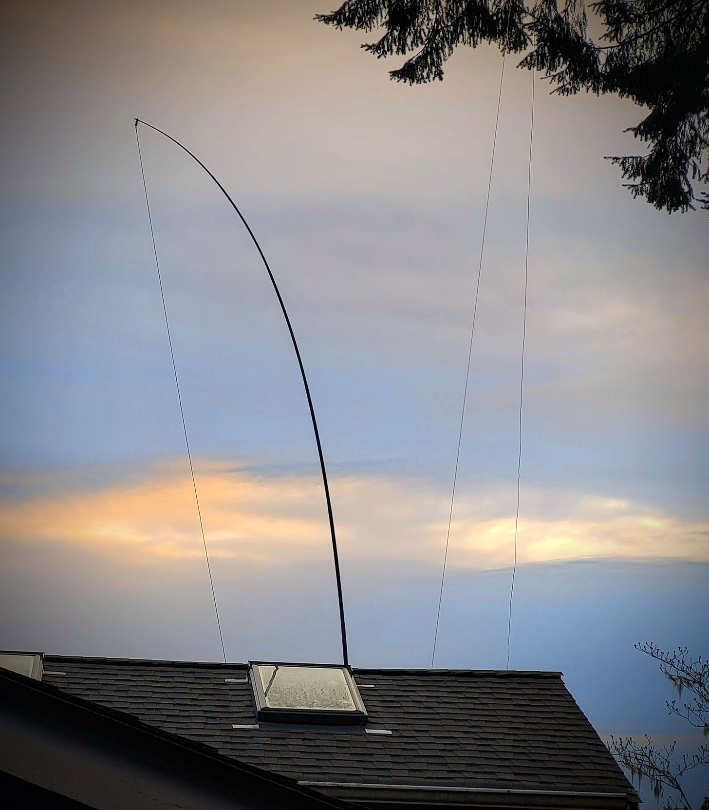 Nothing says “A Ham Lives Here” like antennas in the air