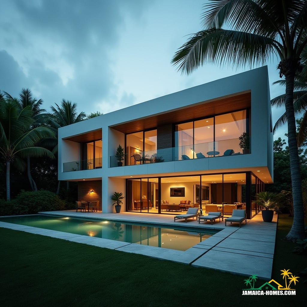 Modern luxury residential real estate, jamaica caribbean