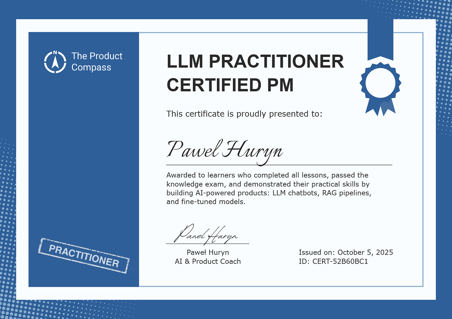 C11. LLM Practitioner Certified PM