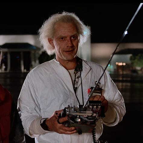 Marty, Doc, Time Machine, Clock Tower, Time Machine Remote Control