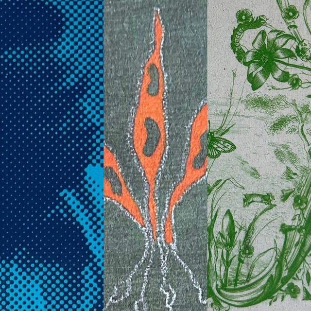 Details of the covers of Blue and Green by Wesley Brown, the Brush by Eliana Hernandez-Pabon and Ghost Wall by Sarah Moss