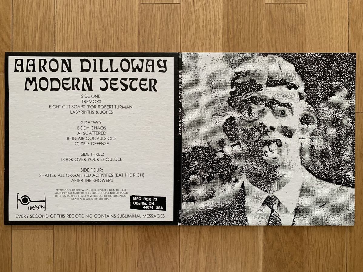 レア デッドストック 新品 AARON DILLOWAY Modern Jester LP Record レコード Hanson HN250 WOLF  EYES Noise